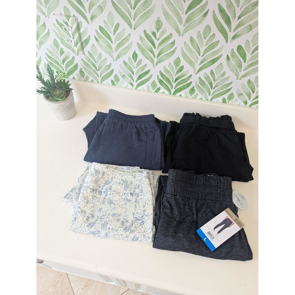 4 Women's Pants Large Bundle Mondetta Lauren Conrad Sherelie Mario Serrani